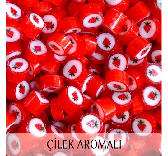 ÇİLEK DESENLİ AKİDE ŞEKERİ 1KG